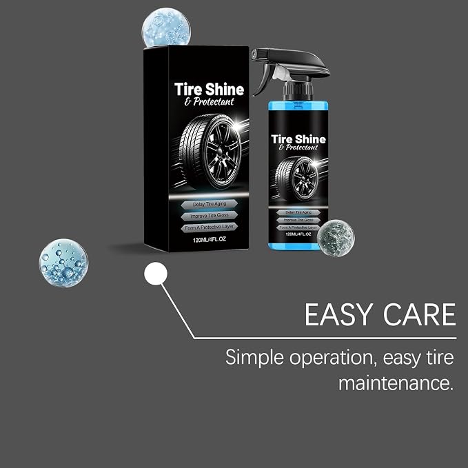 Tire Shine - 120ml Tire Shine Spray | Tyre Dressing, Convenient Shines Application Wheel Dressing Restorer Spray For Motorcycle Truck Bike Sedan Rv Suv Home Workshop Garage Offroad