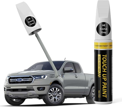 (Cactus Gray (NE) Car Touch Up Paint for ford, Car Paint Scratch Repair Kit, 2 in 1 Premium Scratch Remover Pen with Exact Color-Matched