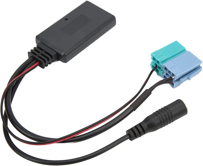 Acouto Bluetooth AUX in Adapter, for Bravo for Radio Since 2007 6+8 Pin Bluetooth AUX in Adapter Hands Microphone