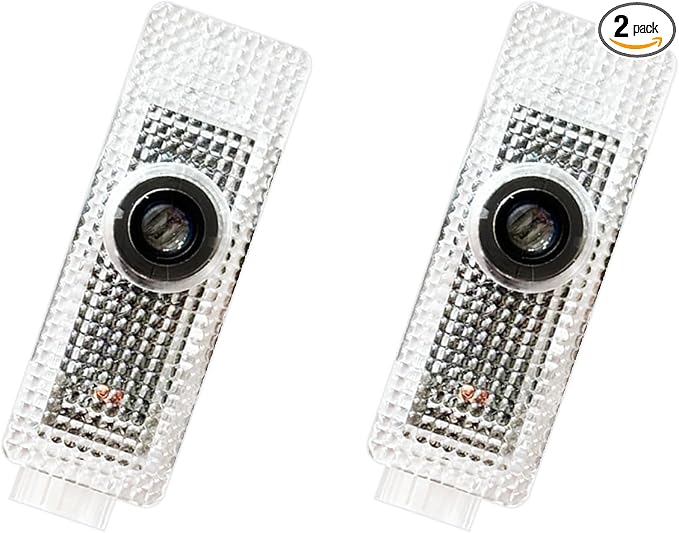 2026 New Lzmytsdklo 2 Pcs 4K HD Never Fade Laser Projection Lights Featuring Glass Lenses, Puddle Lights, Compatible with 1/2/3/4/5/6/7/X1/X2/X3/X4/X5/X6/X7/M/Z/GT M with Letter