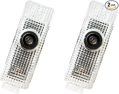 2026 New Lzmytsdklo 2 Pcs 4K HD Never Fade Laser Projection Lights Featuring Glass Lenses, Puddle Lights, Compatible with 1/2/3/4/5/6/7/X1/X2/X3/X4/X5/X6/X7/M/Z/GT M with Letter