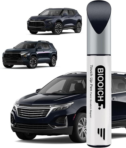 Touch Up Paint Pen Exact Color Match Car Chip and Scratch Repair (for Chevrolet, Midnight Blue Metallic(GLU/WA328E))