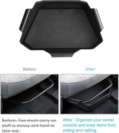 CDEFG for 2026 Ford Maverick Under Seat Storage Tray, for 2022-2026 Ford Maverick Truck Accessories Console Front Underseat Drawer Secret Storage Box Hidden Organizer