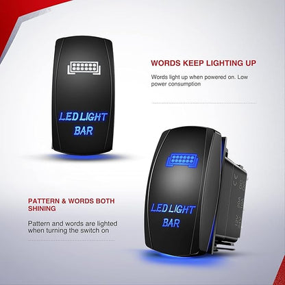 Nilight 12Inch 300W Triple Row Flood Spot Combo 30000LM Driving Boat Led Off Road Lights 16AWG Wiring Harness Kit-One Lead for Truck,2 Years Warranty