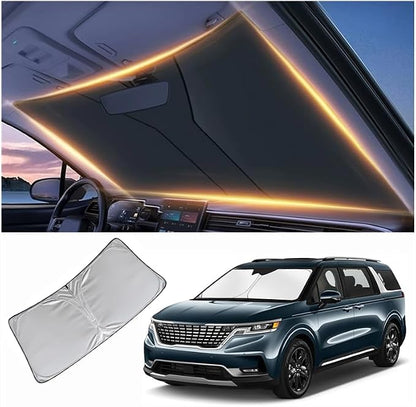 Windshield Sun Shade for Kia Carnival Front Window Shades Cover for 2010-2025 2026 Carnival Windshield Sun Visor Protector Car Accessories