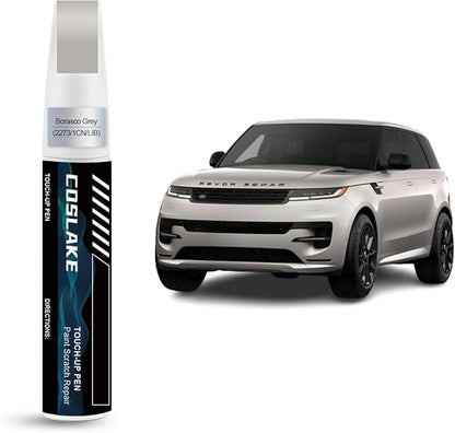 Car Touch Up Paint(Borasco Grey(2273/1CN/LIB)) for Landrover, Car Paint Scratch Repair Kit, Quick & Easy Solution to Repair, 2 in 1 Scratch Remover Pen with 2PCS Disposable Micro Applicators