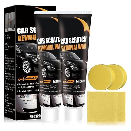 Scratch Remover for Vehicles,2026 New Scratch Removal Wax,Containing Wiping Sponge car Paint Scratch Repair Polishing Wax,Used for Deep Scratches on Various Vehicles (2pc)