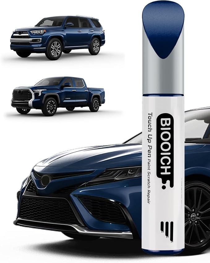 Touch Up Paint Pen Exact Color Match Car Chip and Scratch Repair (for Toyota, Dark/Nautical Blue Metallic(8S6))