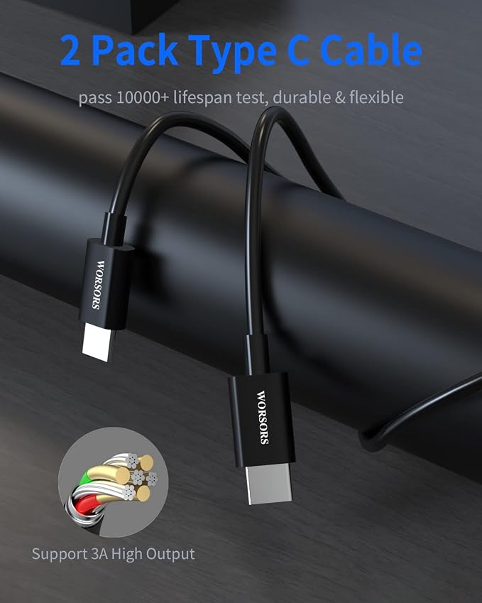 Dual 45W USB C Car Charger, 90W Max Super Fast Charging, All Metal 12V Cigarette Lighter Adapter for iPhone 17 Pro Max/16/15/iPad, Samsung Galaxy S26/S25, Google Phones with 2 Type C Cable 3.3ft Black