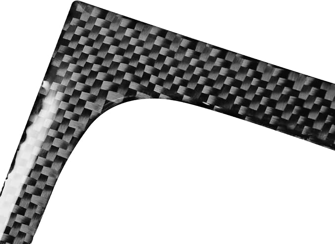 Real Premium Carbon Fiber Fit for Chevy Silverado/GMC Sierra 1500 2014-2018 for 2500/3500HD 2015-2019 Car Center Console Cup Holder Frame Trim Decals Sticker Auto Interior Accessories Cover Black