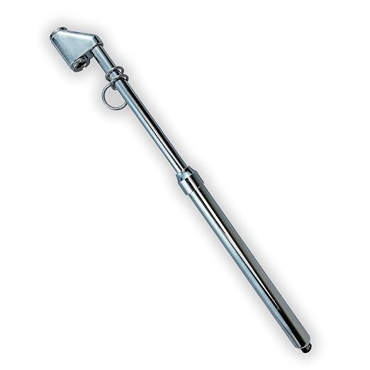 Haltec GA-185S Dual Foot 180 Degree Chrome Service Tire Air Gauge. Measures 10-150 PSI in 2 PSI Increments with Metal Indicator Bar.
