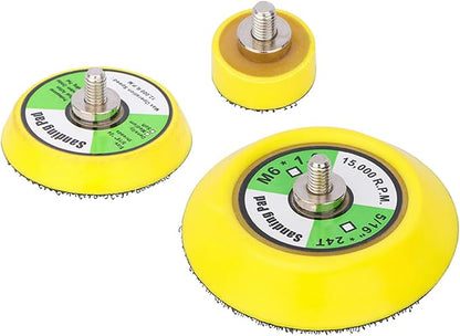 Ouya 3PCS 3" Hook and Loop Backing Pads 5/16"-24 Threads Polishing Buffing Plate for Dual Action Car Polisher