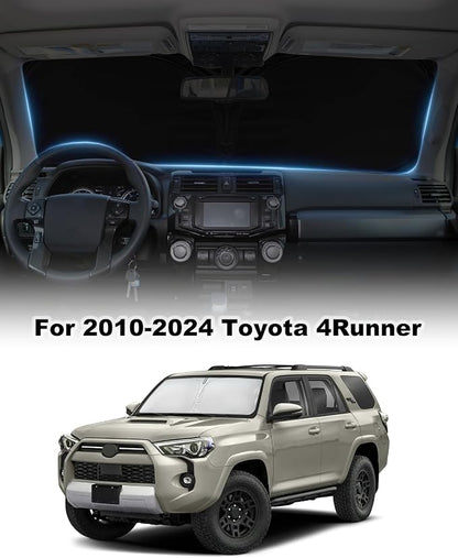 for Toyota 4Runner Sun Shade Sunshade Windshield - Front Windshield Shade Custom Fit 4Runner 2010-2024 Car Accessories