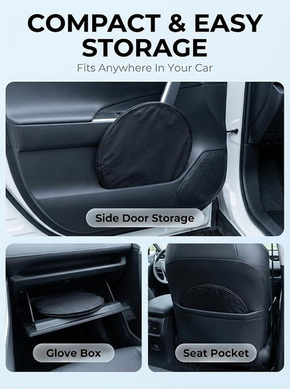 Proadsy Windshield Sun Shade Custom Fit Chevrolet Blazer 2019-2026 Ice Crystal Black Front Window Sunshade UV and Heat Blocker Foldable Visor Keeps Car Cooler for Summer Parking and Daily Use