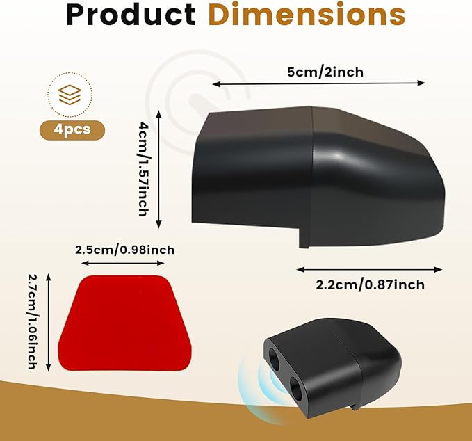 4 PCS Deer Whistles for Car, Automotive Save a Deer Whistles to Avoid Collisions, Vehicle Deer Warning Devices Horn Sensor, Universal Animal Alert Car Accessories