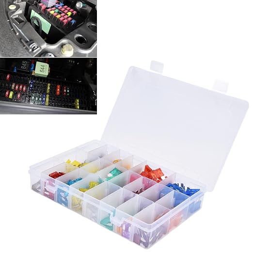 FTVOGUE 300Pcs Car Assortment Kit, Quick Blow Circuit Protection for Auto 2A-40A, Ideal for Vehicle Overload Prevention