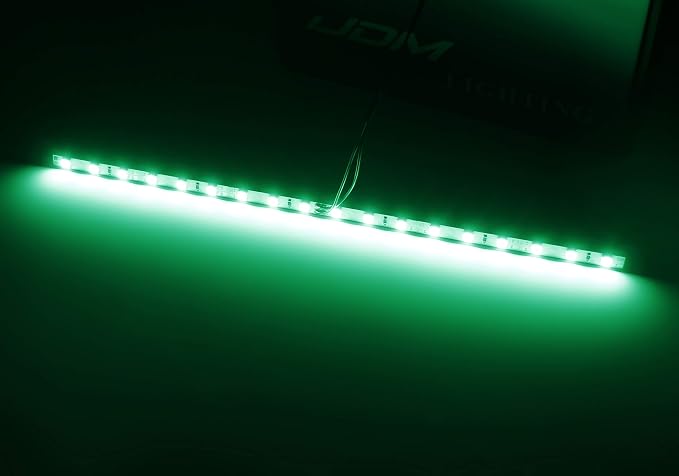 iJDMTOY 18-SMD-5050 LED Strip Light Compatible with Car Trunk Cargo Area or Interior Illumination, Emerald Green