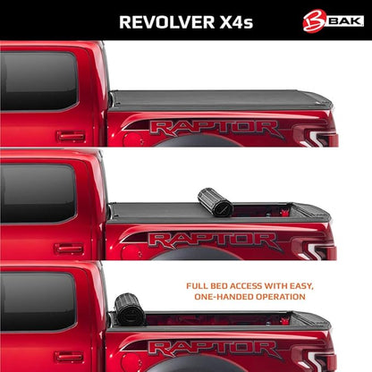 RealTruck BAK Revolver X4s Hard Rolling Truck Bed Tonneau Cover | 80324 | Fits 2022-2026 Ford Maverick 4' 6" Bed (54.4")