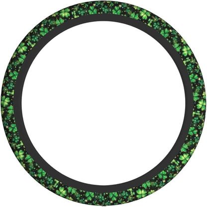 St. Patrick's Day Steering Wheel Covers Non Slip Neoprene Universal 15 Inch Steering Wheel Protector Car Cover for Men Women