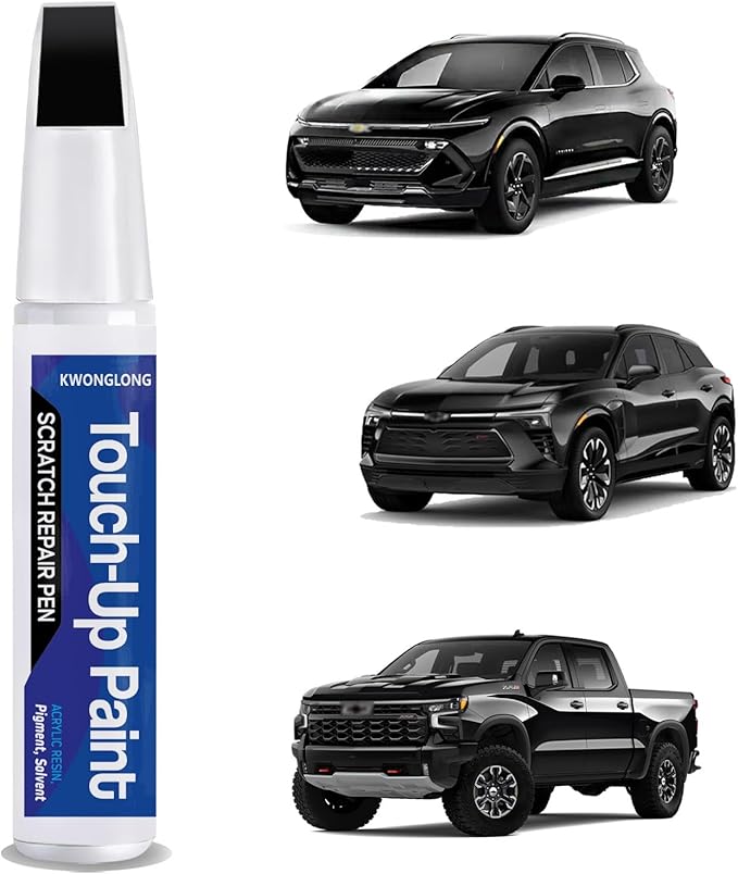 for Chevy Black/Onyx Black GBA/ WA8555 Car Touch-Up Paint, Compatible with Chevrolet-GMC Car Paint Scratch Repair Kit, Quick & Easy Solution to Repair