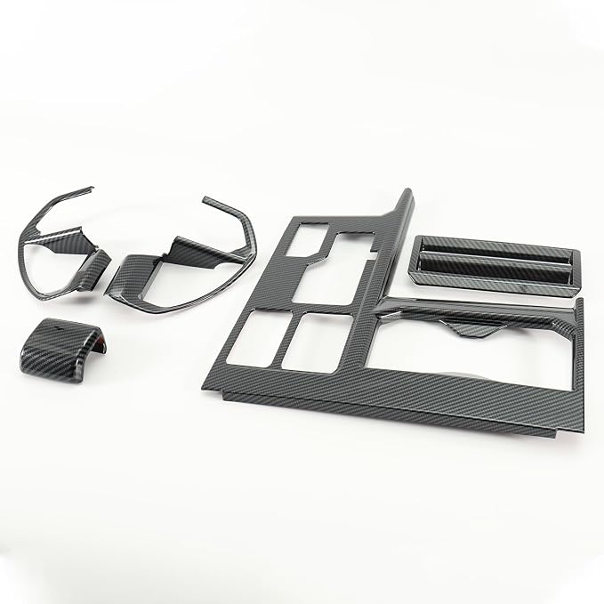 Gear Shift Panel Cover Trim Kit for Toyota Tundra 2022-2026 with Steering Wheel Trim Cover