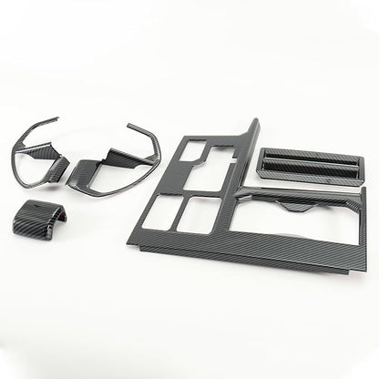 Gear Shift Panel Cover Trim Kit for Toyota Tundra 2022-2026 with Steering Wheel Trim Cover