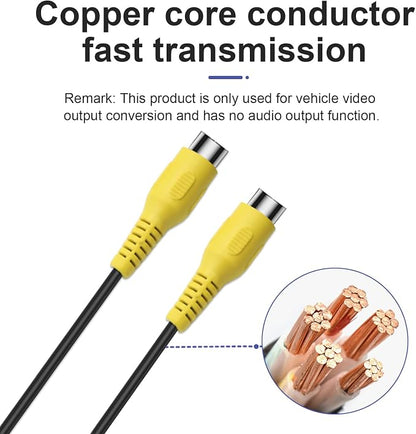 USB to CVBS Video Output Adapter, Supports 2 CVBS outputs, Powered by 5V DC, Compatible only with Android car Audio Systems