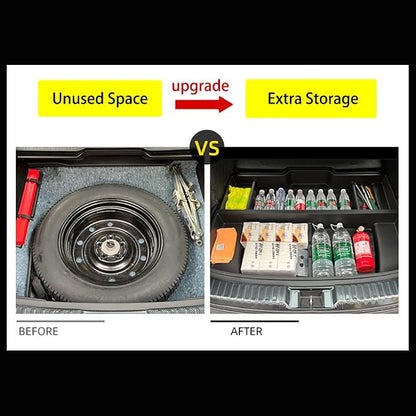 Trunk Custom-Fit Organizer for 2023 2024 2025 Honda CR-V, SUV Insert Cargo Rear Hatch Storage Box for CRV EX LX EX-L Touring Turbo Plus Sport Accessories