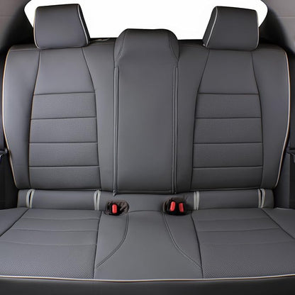 EKR Corolla Seat Covers Custom Fit for Toyota Corolla 2019 2020 2021 2022 2023 2024 2025 2026 Hatchback SE/XSE/Nightshade,Full Set Leather Car Seat Cover for SUV-Faux Leather(Gray)