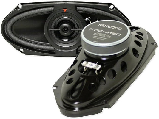 Kenwood KFC-415C 4x10-Inch 160W Two-way Custom-fit Car Audio Speakers, Pack of 2