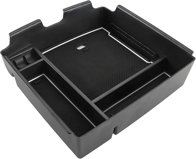 SKTU Compatible with 2022-2025 2026 Kia Carnival Center Console Organizer 2024 2025 2026 Carnival Accessories Console Tray 2024 2025 2026 Carnival Console Organizer with Coin and USB Hole (White)