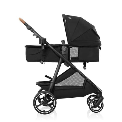 Evenflo Shyft Intuiti Travel System Featuring LiteMax NXT Preemie and Infant Car Seat with SensorySoothe (Eclipse Black)