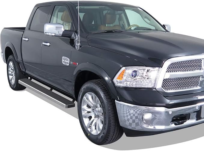 APS Running Boards 6 inches Compatible with Ram 1500 2009-2018 Crew Cab & Ram 2500 3500 2010-2026 304 Stainless Steel (Nerf Bars Side Steps Side Bars)