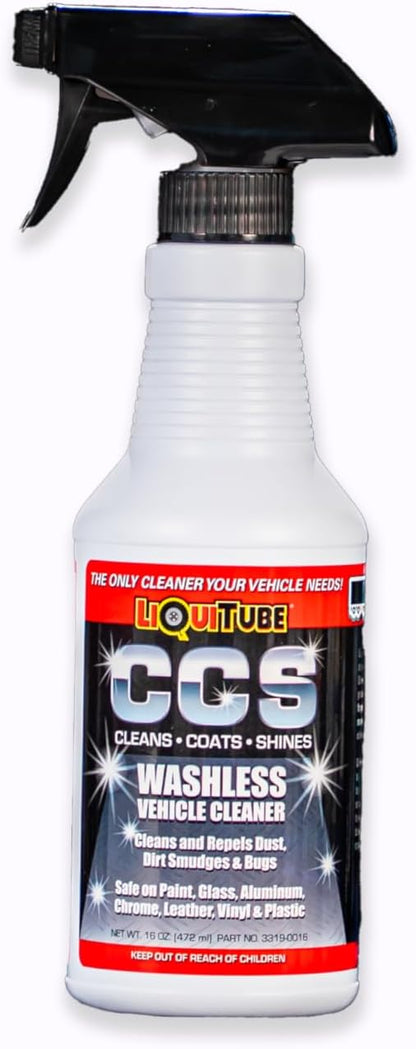 CCS Multi Surface Cleaner - Bug Remover for Motorcycles, Cars, Trucks, RVs, Boats - Polymer Chain Clear Coat Ceramic Alternative - Top Coat Shine and Protection Technology (16 oz)