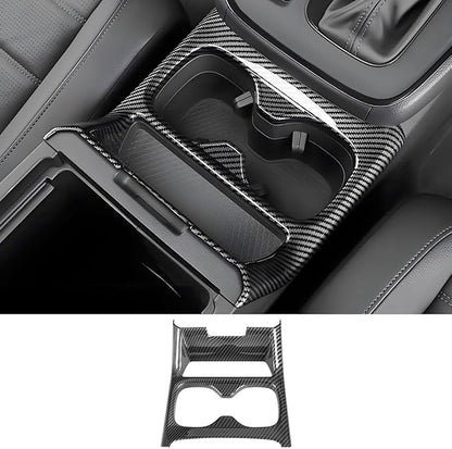 Car Center Console Armrest Front Cup Holder Trim Panel for Honda CRV 2023 2024 2025 2026 and CR-V Hybrid 2023-2026 Auto Interior Decor Accessories Central Control Protection Cover Carbon Fiber Style