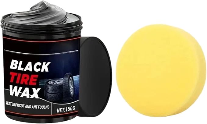Tire Wax | Auto Wheel Renovation - Auto Wheel Coating Paste | for Mechanics Drivers Detailers Groomers Modifiers Racers Restorers Trucks SUVs RVs Sedans Garages Shops