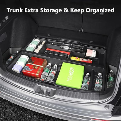 2023-2026 Honda CR-V Trunk Organizer, SUV Insert Cargo Rear Hatch Storage Box fits CRV EX LX EX-L Turbo Sport Under Cargo Floor Storage Bins