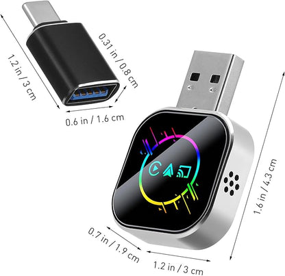 Ciieeo 3-in-1 Wireless Car Adapter with USB a to C Connector for Screen Mirroring Converts Wired to Wireless Compatible with Android Phone Connection for Navigation and Media Streaming
