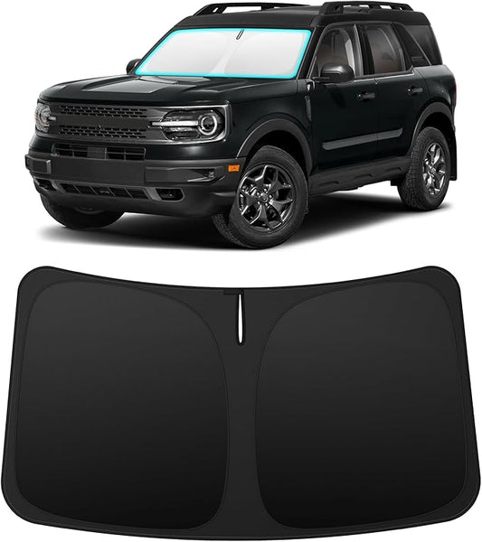 INSAUTO Custom Fit Windshield Sun Shade Accessories for Ford Bronco Sport 2021-2026 (Bronco Not Fit), Foldable Front Window Sunshade, UV & Heat Reflector, Keeps Interior Cool, Includes Storage Bag