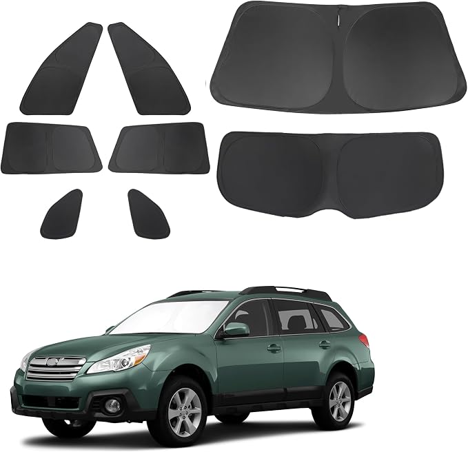 TINGLU Window Shades for Subaru Outback Wagon 2010-2014 Accessories Car Side Full Windows Windshield Sun Shade Sun UV Rays & Privacy Protection for Camping,Napping,and Relaxing 8PCS