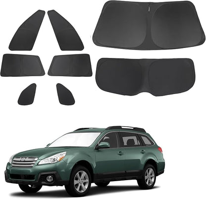TINGLU Window Shades for Subaru Outback Wagon 2010-2014 Accessories Car Side Full Windows Windshield Sun Shade Sun UV Rays & Privacy Protection for Camping,Napping,and Relaxing 8PCS