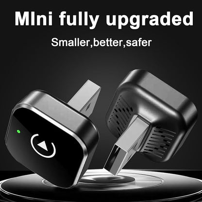 Crelander 2-in-1 Wireless Carplay Adapter with Wired Carplay (USB to C), Metal Design Mini Wireless CarPlay Adapter for iPhone iOS 10+ System (2026 Upgraded