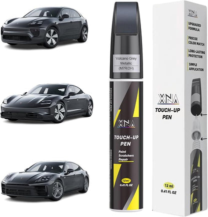 XNA Volcano Grey Metallic(M7R/2H) for Porsche Touch Up Paint, Car Scratch Remover for Nicks and Chips Repair, 2-In-1 Quick & Easy Fix Car Scratch Repair Kit with Exact Color-Matched