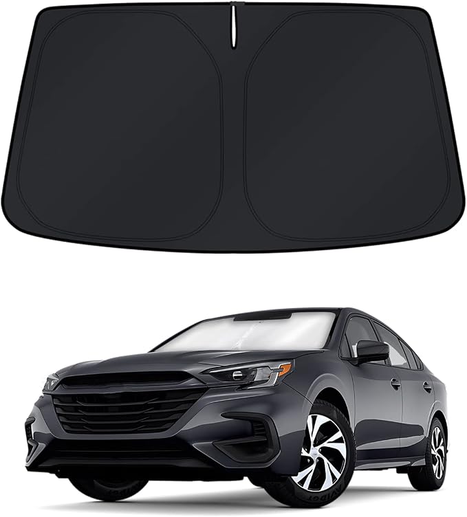 KUST Windshield Sun Shade for Subaru Legacy 2020-2022 2023 2024 2025 Window Accessories Shade Sun Cover Foldable Blocks UV Rays