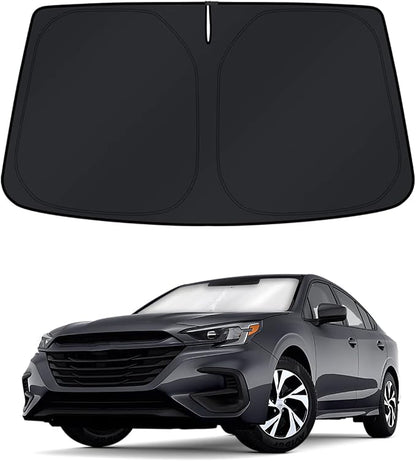 KUST Windshield Sun Shade for Subaru Legacy 2020-2022 2023 2024 2025 Window Accessories Shade Sun Cover Foldable Blocks UV Rays
