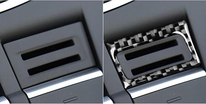 Real Premium Carbon Fiber Decor Compatible with Audi A3 S3 RS3 8V 2013 2014 2015 2016 2017 2018 2019 Car Gear Shift Panel Electronic handbrake Front Part Decal Auto Interior Accessories Sticker Black