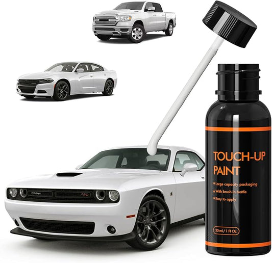 PWD/JWD Ivory White/Vice White Touch Up Paint for Dodge, DIY Car Paint Scratch Repair Kit, Automotive Paints, Quick & Easy Fix Scratch Repair for Challenger/Durango/Charger/Journey/RAM 1500