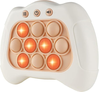 Intoypad Pop The Target! Handheld Speed Push Game Machine: A Fun Multiplayer Game for Family. Sensory Fidget Toy Christmas Toys Gifts for 6 7 8 9 10 11 12 Years Old Kids Road Trip Car Games Kids White