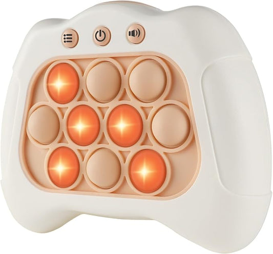 Intoypad Pop The Target! Handheld Speed Push Game Machine: A Fun Multiplayer Game for Family. Sensory Fidget Toy Christmas Toys Gifts for 6 7 8 9 10 11 12 Years Old Kids Road Trip Car Games Kids White