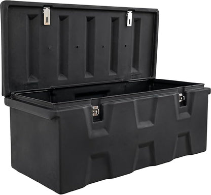 Buyers Products 1712240 Black Poly All-Purpose Storage Chest , 6.3 cu. ft, Made In The USA, Dent-Resistant Lockable Storage Box for Truck, Trailer, Dock, or Deck, High-Density Polyethylene